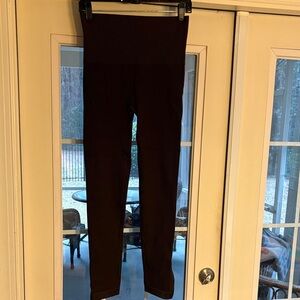 SPANX Brown Seamless Side Zip High-Waisted Leggings- Style A297851